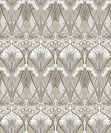 Seabrook Dragonfly Damask Beige Wallpaper