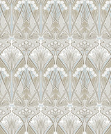 Seabrook Dragonfly Damask Beige Wallpaper