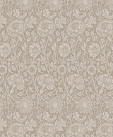 Seabrook Tonal Floral Trail Taupe Wallpaper