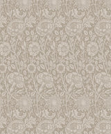 Seabrook Tonal Floral Trail Brown Wallpaper