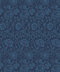 Seabrook Tonal Floral Trail Marine Blue Wallpaper