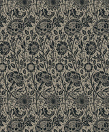 Seabrook Tonal Floral Trail Taupe & Ebony Wallpaper