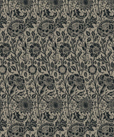 Seabrook Tonal Floral Trail Black Wallpaper