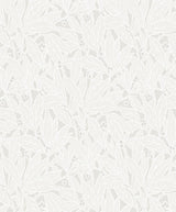 Seabrook Leaf and Berry Off White Wallpaper