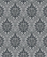 Seabrook Luna Ogee Ebony & Argos Grey Wallpaper