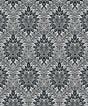 Seabrook Luna Ogee Ebony & Argos Grey Wallpaper