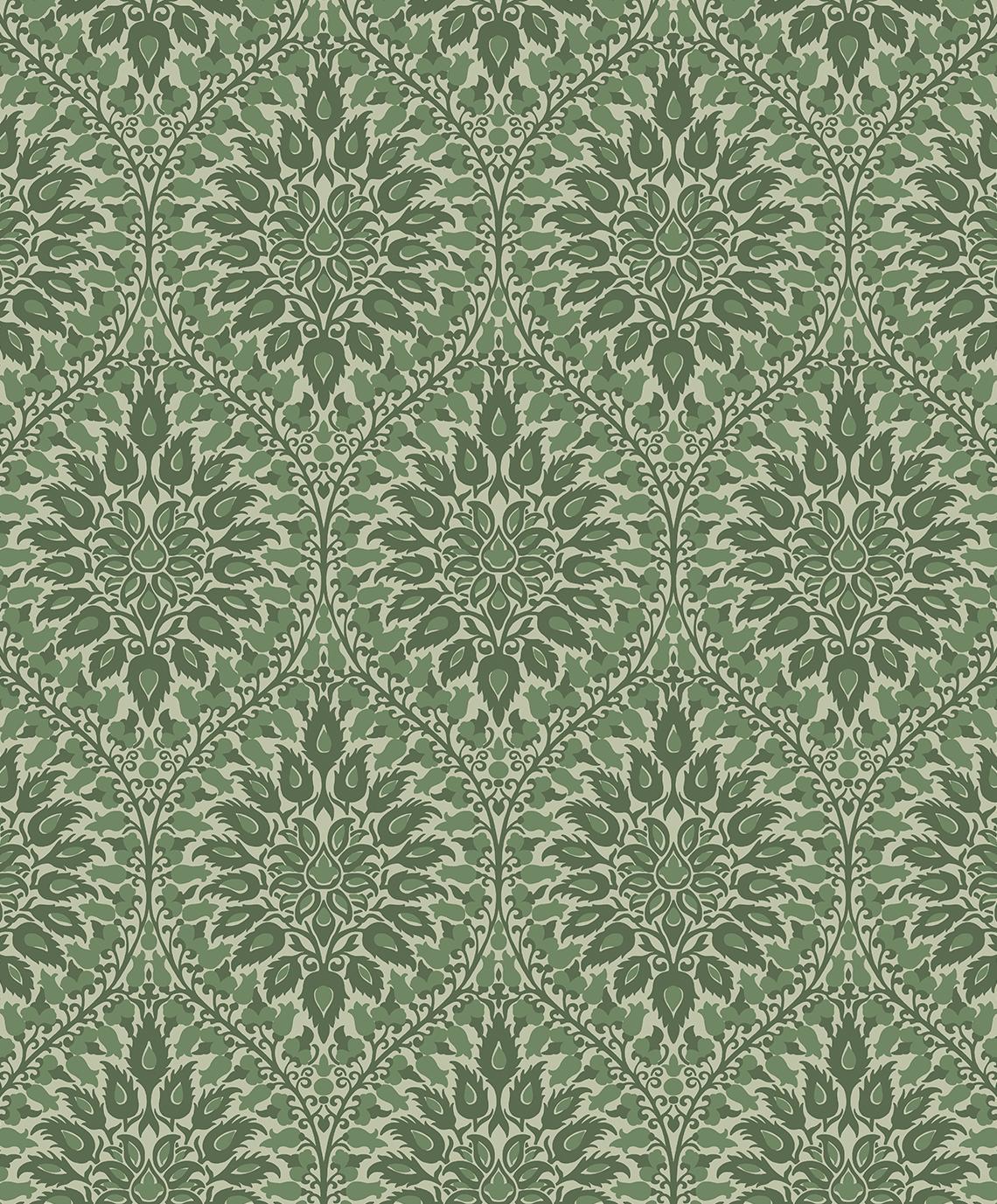 Seabrook Luna Ogee Fern Wallpaper