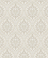 Seabrook Luna Ogee Natural Cream Wallpaper