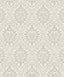 Seabrook Luna Ogee Natural Cream Wallpaper