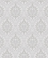 Seabrook Luna Ogee Daydream Grey Wallpaper
