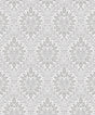 Seabrook Luna Ogee Daydream Grey Wallpaper