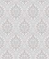 Seabrook Luna Ogee Grey Wallpaper