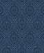 Seabrook Luna Ogee Denim Wallpaper
