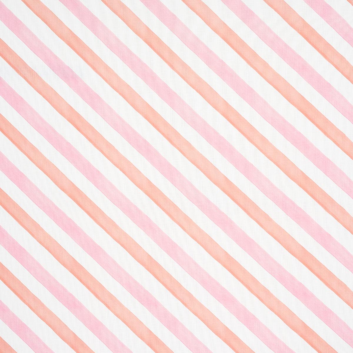 Schumacher Seaside Stripe Indoor/Outdoor Sorbet Fabric