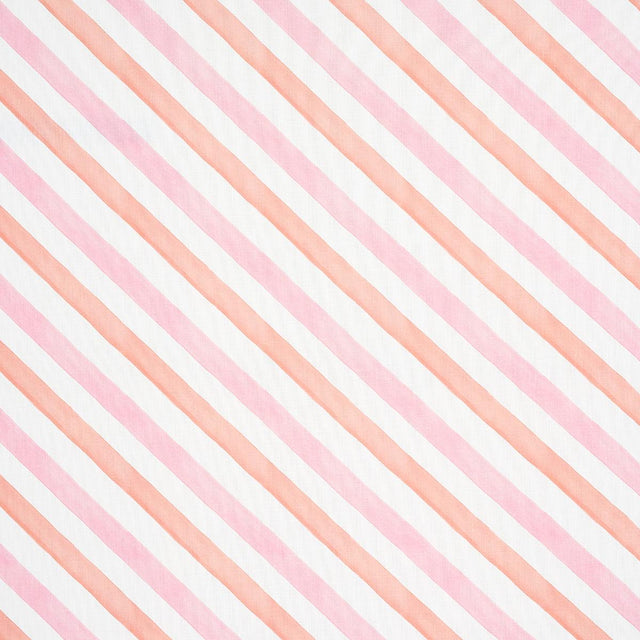 Schumacher Seaside Stripe Indoor/Outdoor Sorbet Fabric