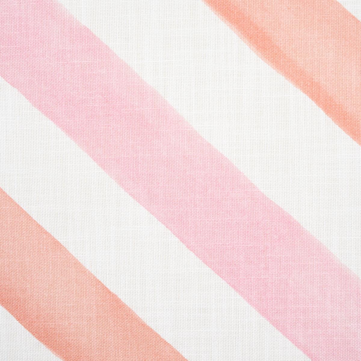 Schumacher Seaside Stripe Indoor/Outdoor Sorbet Fabric