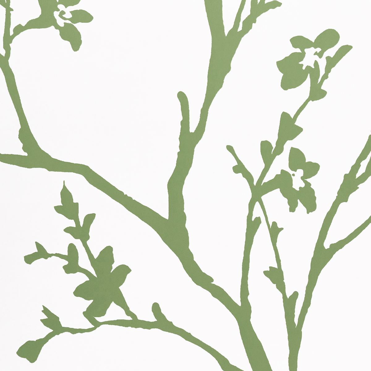 Schumacher Twiggy Green Wallpaper