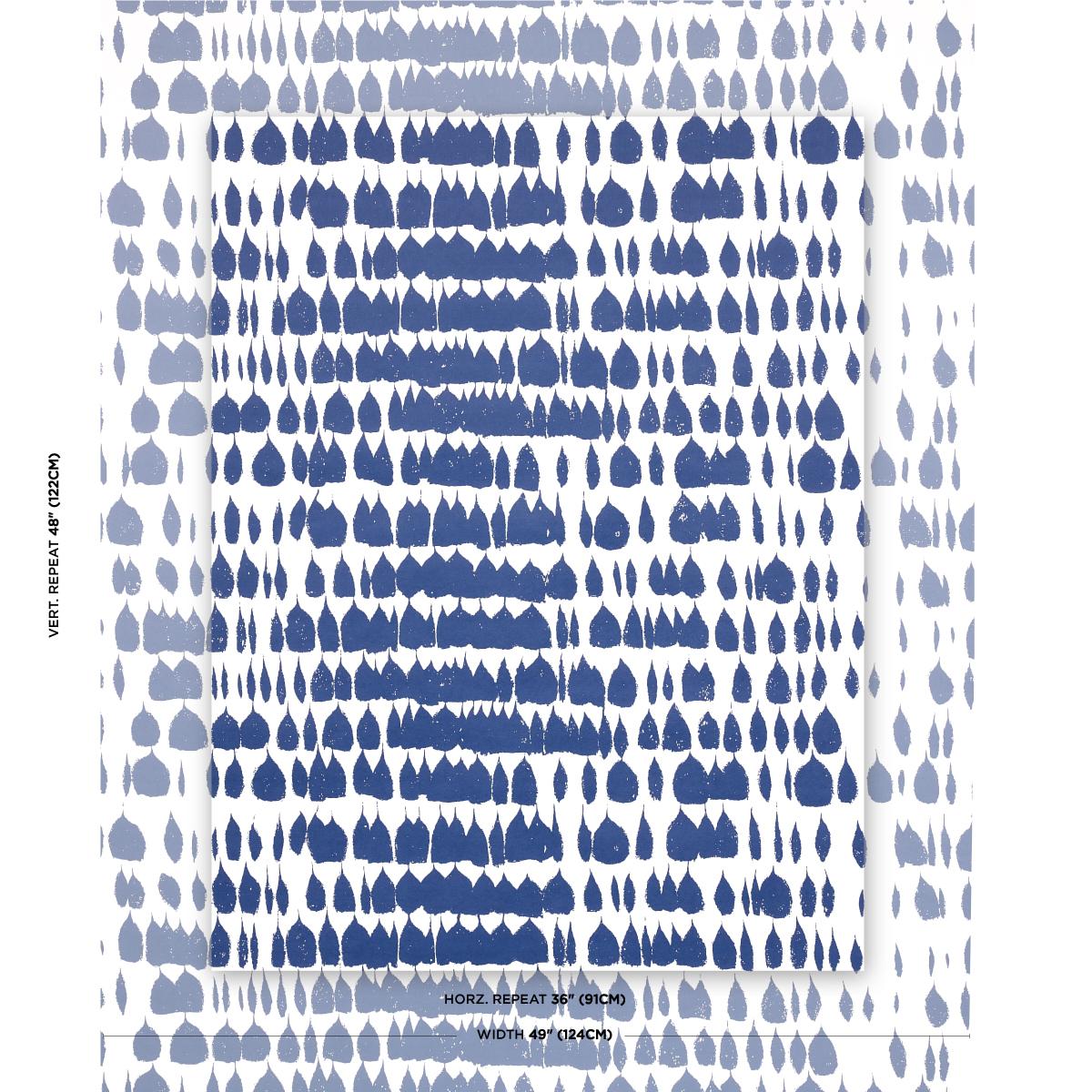 Schumacher Queen Of Spain Navy Wallpaper