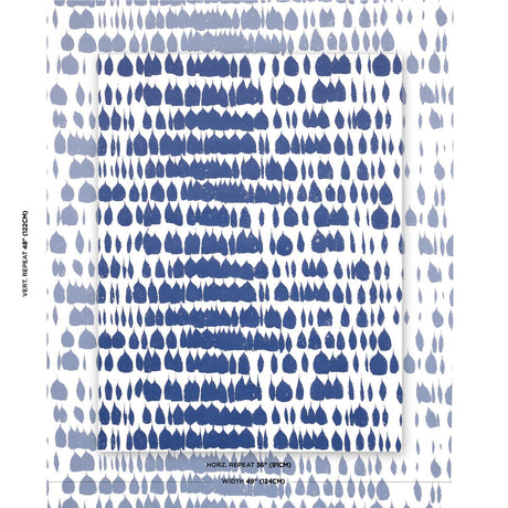 Schumacher Queen Of Spain Navy Wallpaper