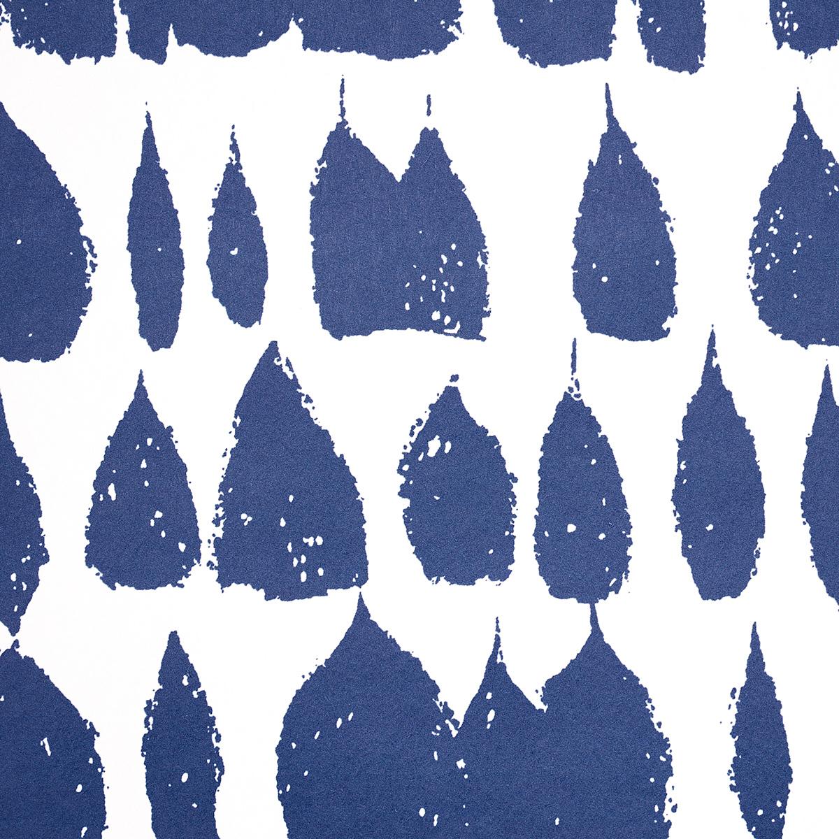 Schumacher Queen Of Spain Navy Wallpaper