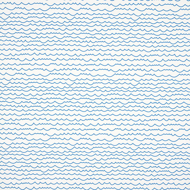 Schumacher Waves Blue Wallpaper