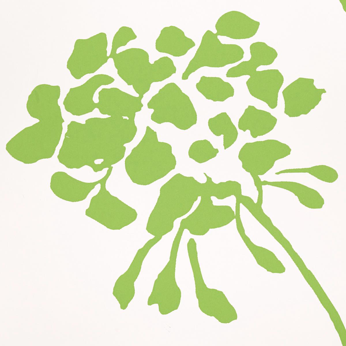 Schumacher Pennick Leaf On Ivory Wallpaper