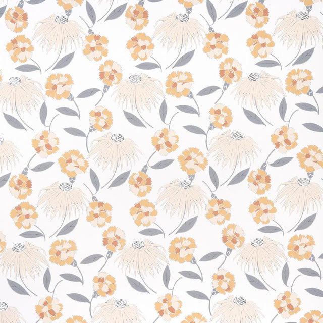 Schumacher Bouquet Toss Toast Wallpaper