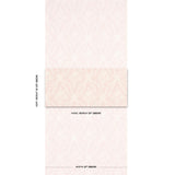 Schumacher Cosette Lace Blush Wallpaper