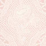 Schumacher Cosette Lace Blush Wallpaper