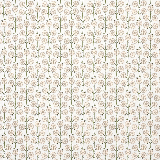 Schumacher Gardenia Flax Wallpaper