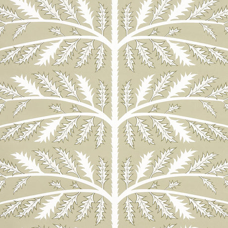 Schumacher Thistle Neutral Wallpaper