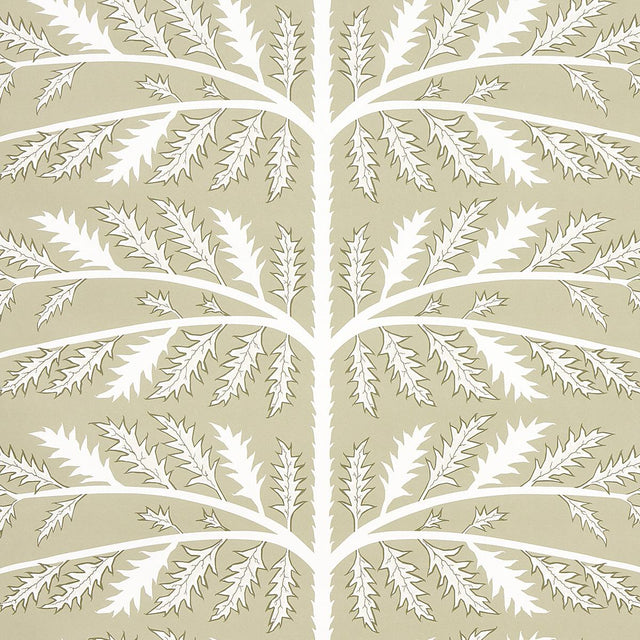 Schumacher Thistle Neutral Wallpaper