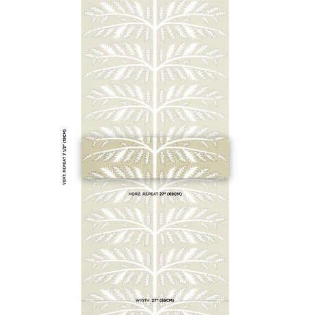 Schumacher Thistle Neutral Wallpaper