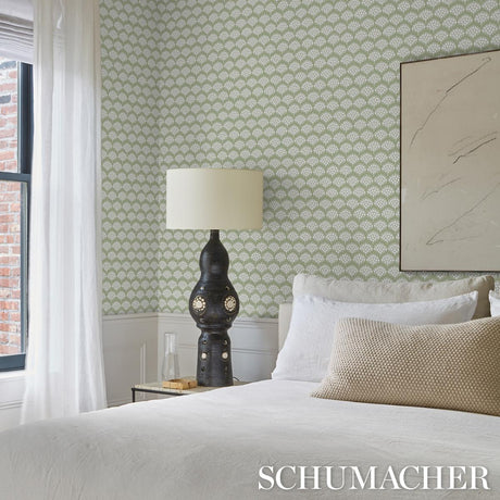 Schumacher Pollen Moss Wallpaper