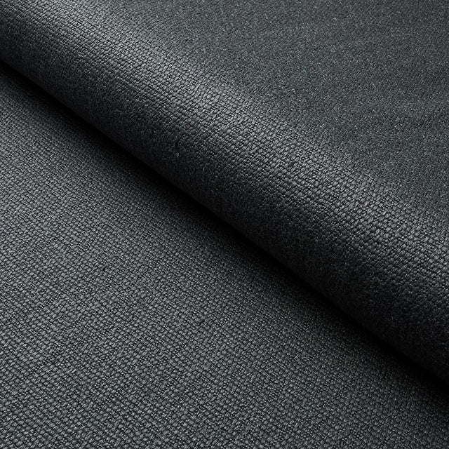 Schumacher Finn Heavyweight Linen Charcoal Fabric