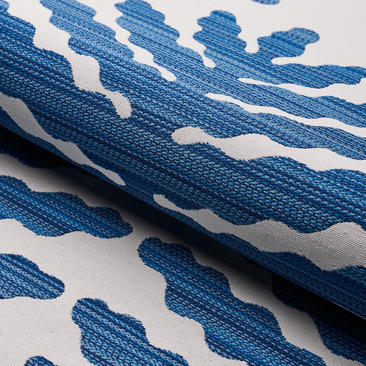 Schumacher Palma Sola Indoor/Outdoor Navy Fabric