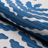 Schumacher Palma Sola Indoor/Outdoor Navy Fabric