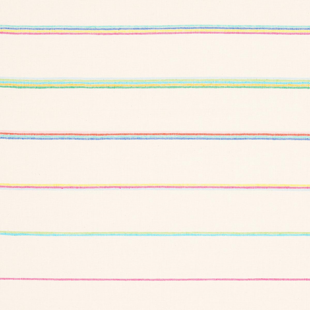 Schumacher Cambaya Handwoven Stripe Multi Fabric