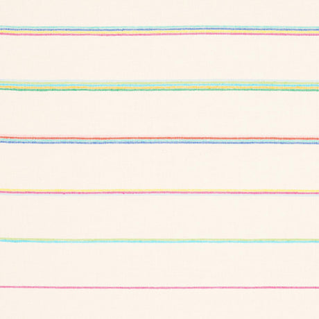 Schumacher Cambaya Handwoven Stripe Multi Fabric