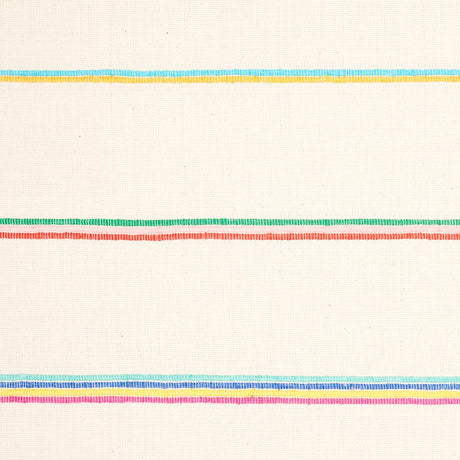 Schumacher Cambaya Handwoven Stripe Multi Fabric