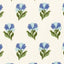 Schumacher Rosina Floral Cornflower Fabric