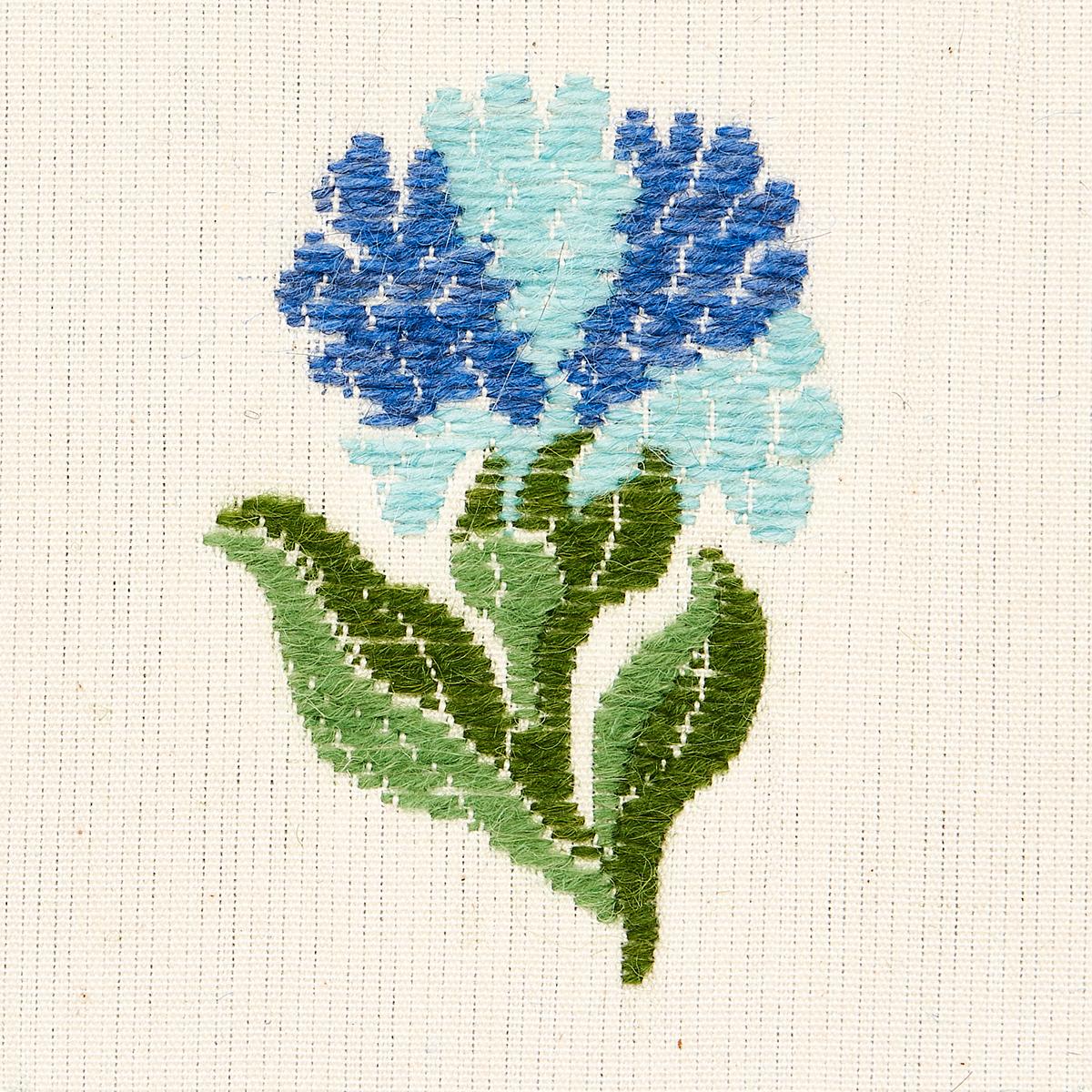 Schumacher Rosina Floral Cornflower Fabric