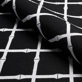 Schumacher Bamboo Trellis Indoor/Outdoor Black Fabric