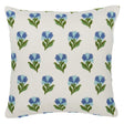 Schumacher Cornflower 16" x 16" Rosina Floral Pillow