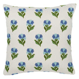 Schumacher Cornflower 16" x 16" Rosina Floral Pillow