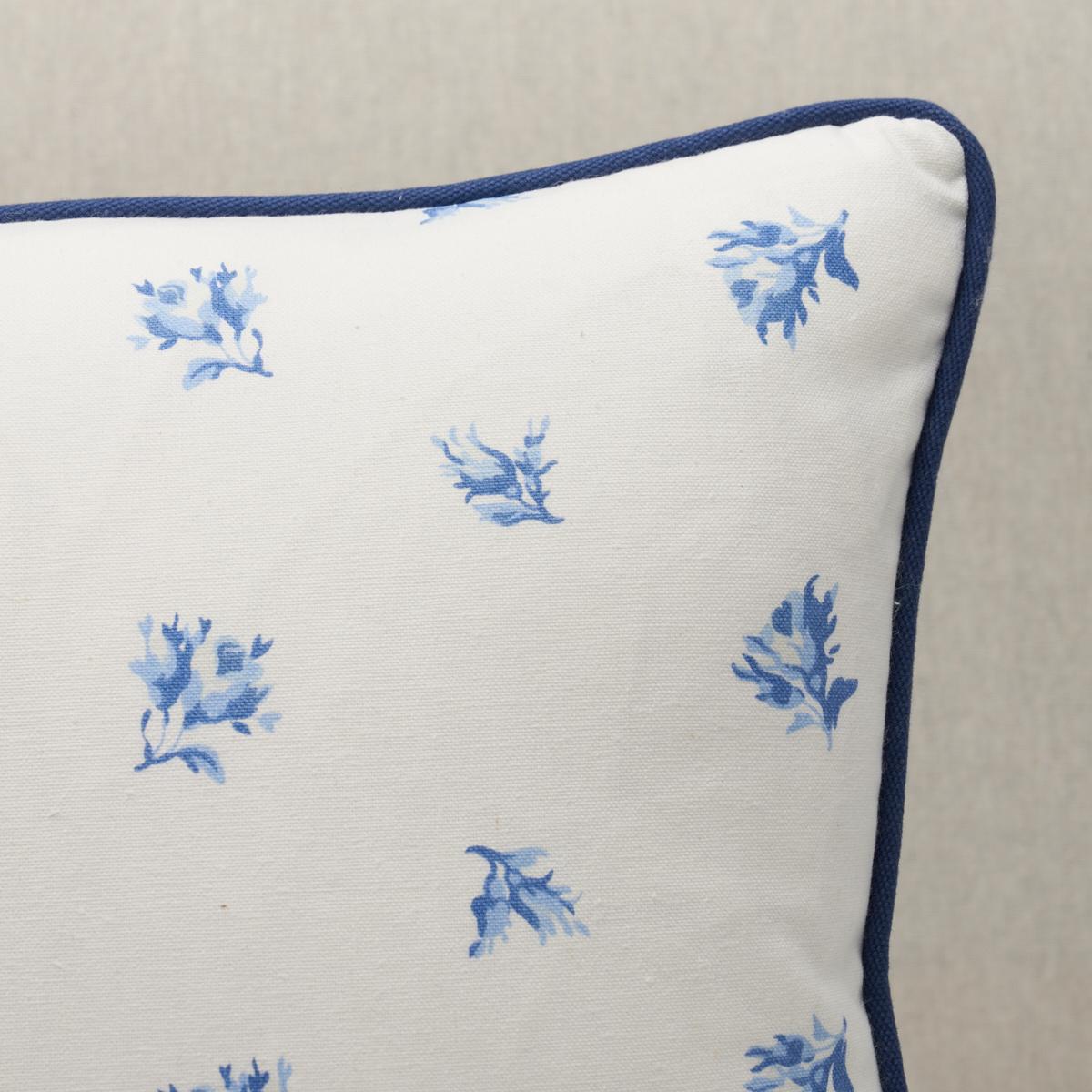 Schumacher Porcelain 16" x 12" Margie Floral Pillow