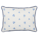 Schumacher Porcelain 16" x 12" Margie Floral Pillow