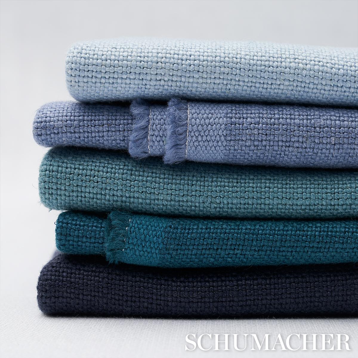 Schumacher Piet Performance Linen Sky Fabric – DecoratorsBest