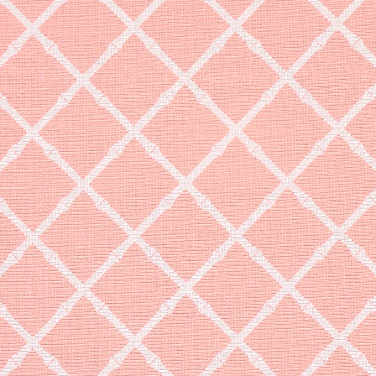 Schumacher Bamboo Trellis Indoor/Outdoor Pink Fabric