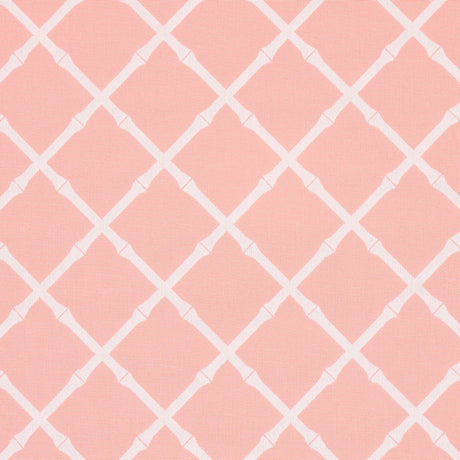 Schumacher Bamboo Trellis Indoor/Outdoor Pink Fabric